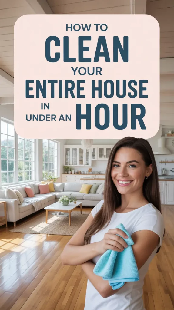 How to Clean Your Entire House in Under an Hour (2025 Guide)