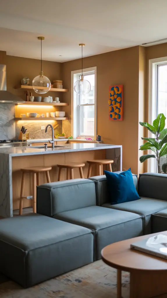 Small Space Solutions: Open Kitchen Living Room Ideas For 2025