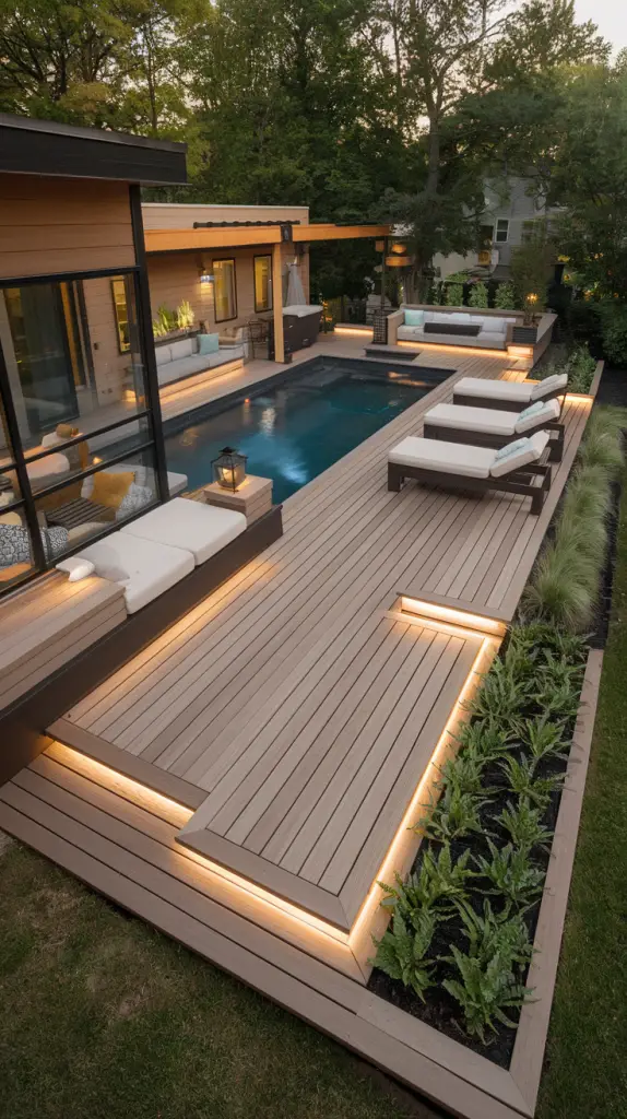 Stylish and Functional: 28 Above Ground Pool Deck Designs You’ll Love