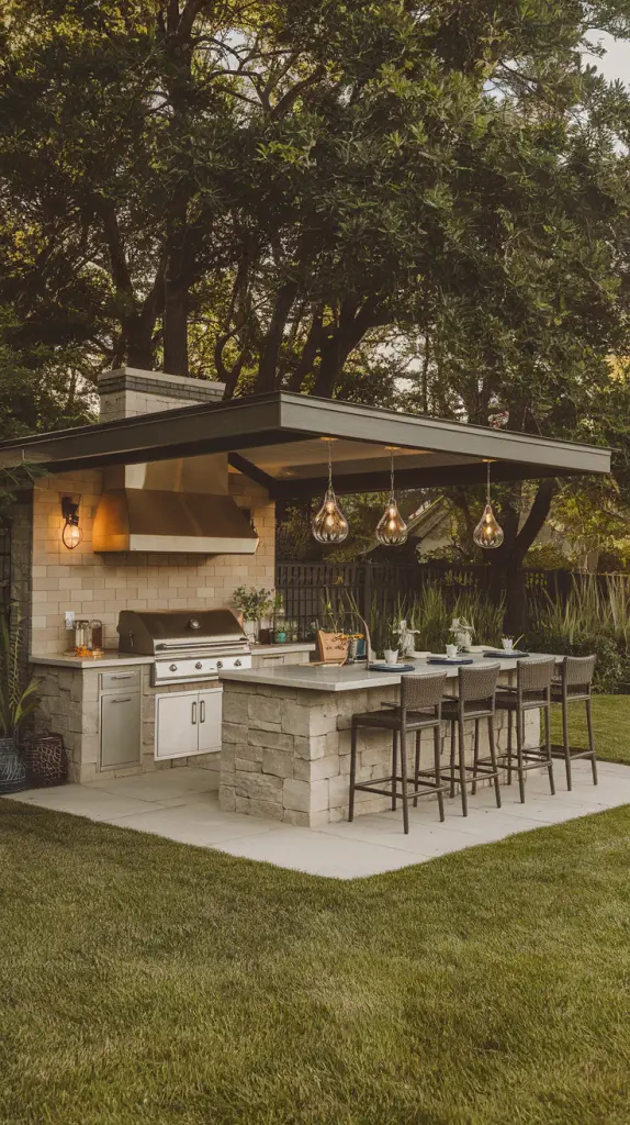 Covered BBQ Spaces: 27 Outdoor BBQ Area With Roof Ideas to Elevate Your Space