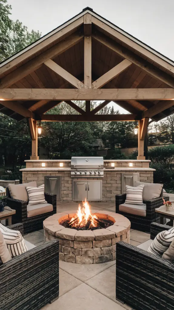 Covered BBQ Spaces: 27 Outdoor BBQ Area With Roof Ideas to Elevate Your Space