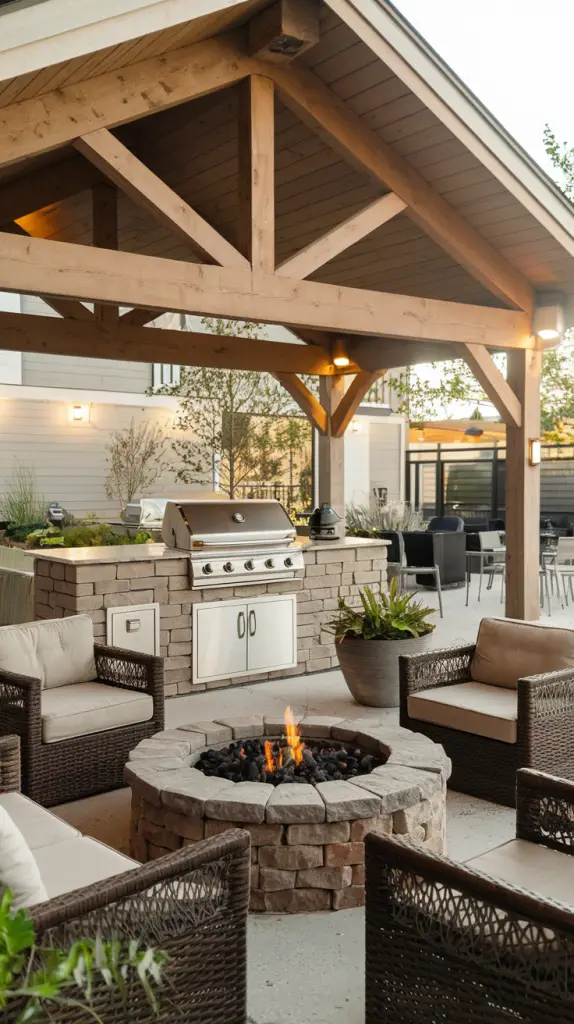 Covered BBQ Spaces: 27 Outdoor BBQ Area With Roof Ideas to Elevate Your Space