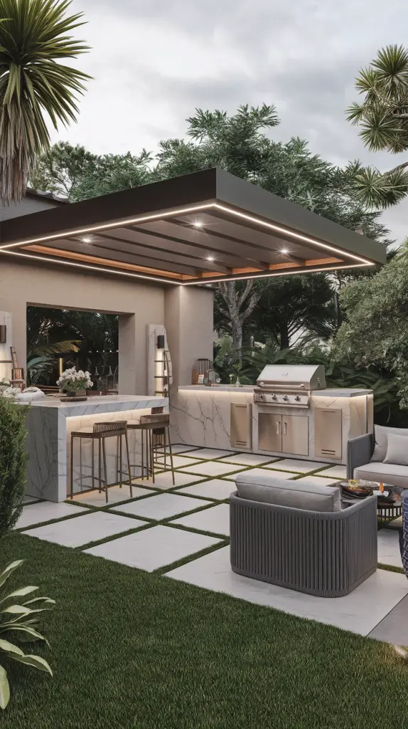 Covered BBQ Spaces: 27 Outdoor BBQ Area With Roof Ideas to Elevate Your Space