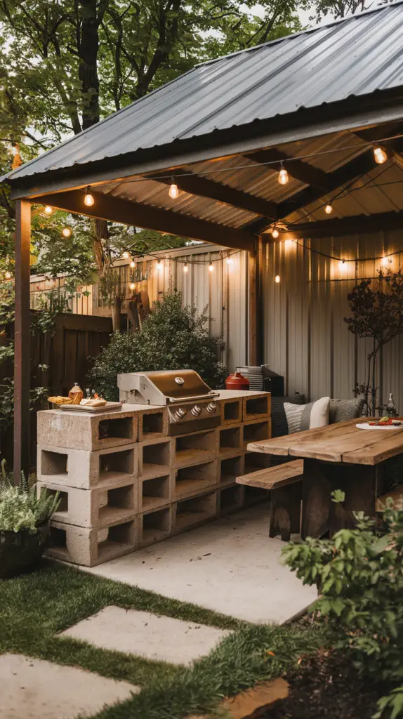 Covered BBQ Spaces: 27 Outdoor BBQ Area With Roof Ideas to Elevate Your Space