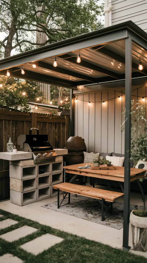 Covered BBQ Spaces: 27 Outdoor BBQ Area With Roof Ideas to Elevate Your Space