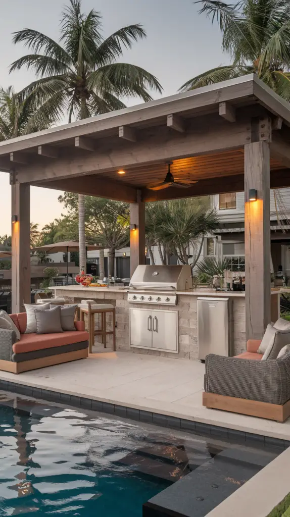 Covered BBQ Spaces: 27 Outdoor BBQ Area With Roof Ideas to Elevate Your Space