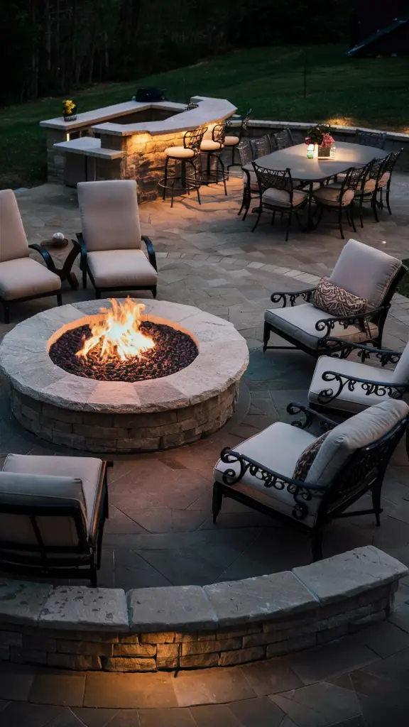 Firepit Magic: 26 Cozy and Stylish Outdoor Seating Designs