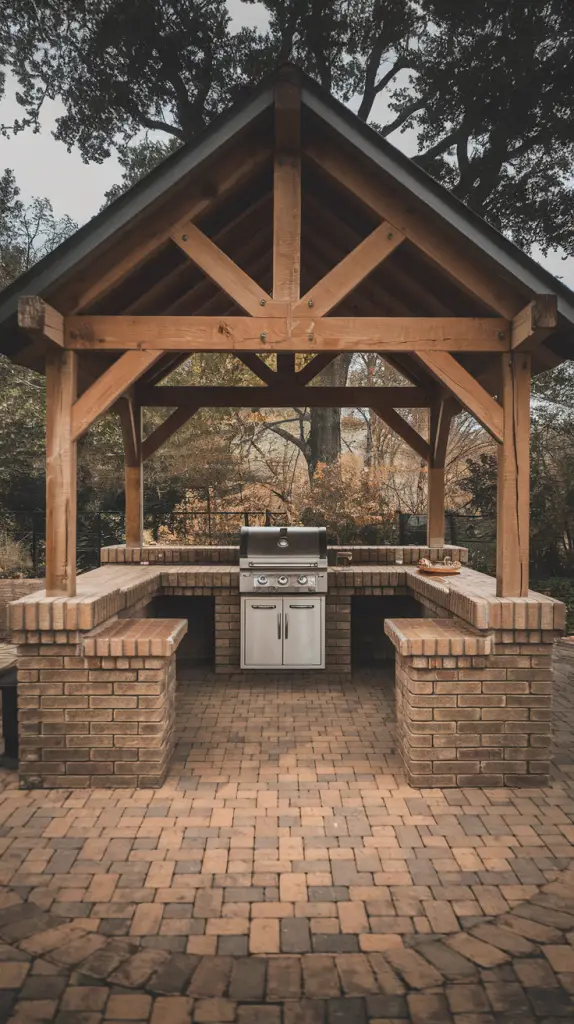 Covered BBQ Spaces: 27 Outdoor BBQ Area With Roof Ideas to Elevate Your Space