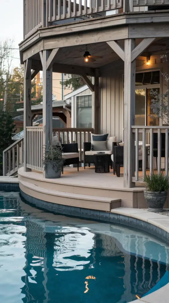 Stylish and Functional: 28 Above Ground Pool Deck Designs You’ll Love