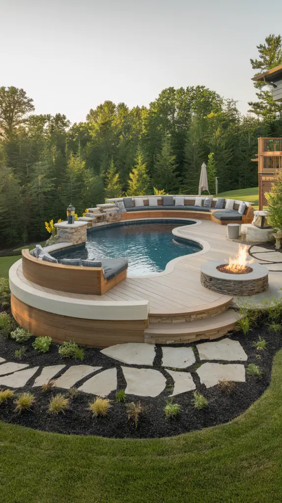Stylish and Functional: 28 Above Ground Pool Deck Designs You’ll Love