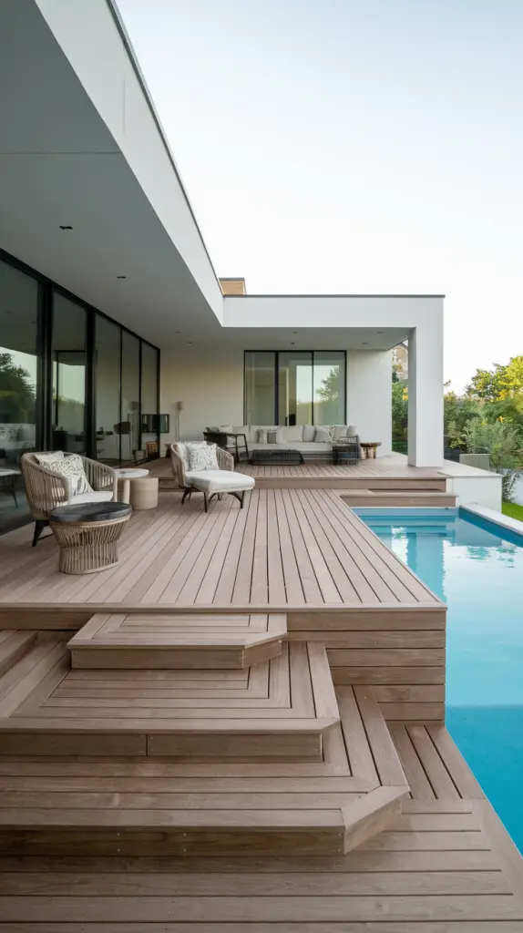 Stylish and Functional: 28 Above Ground Pool Deck Designs You’ll Love