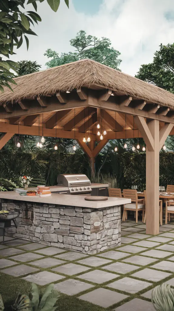 Covered BBQ Spaces: 27 Outdoor BBQ Area With Roof Ideas to Elevate Your Space