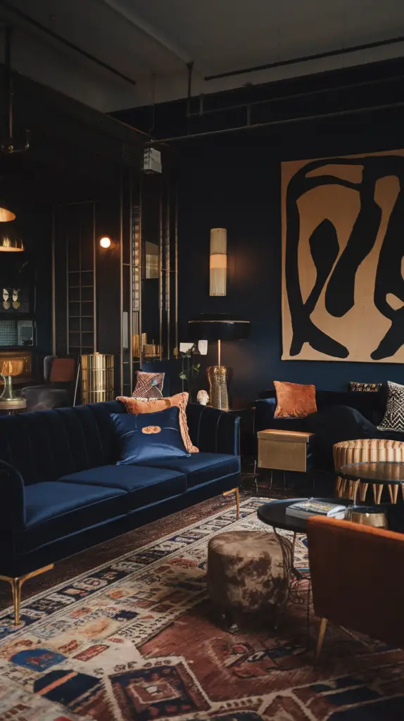 28 Stylish Moody Living Room Designs for a Luxurious and Chic Look