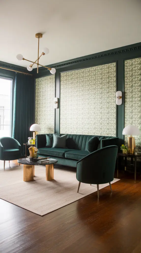 27 Dark Green Living Room Ideas That Are Simply Gorgeous