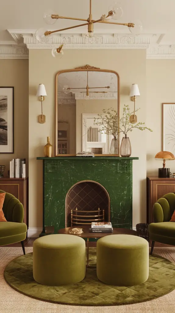 27 Dark Green Living Room Ideas That Are Simply Gorgeous