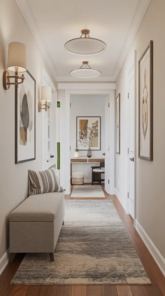26 Stunning Ways To Make Narrow Hallways Feel Bigger And Brighter