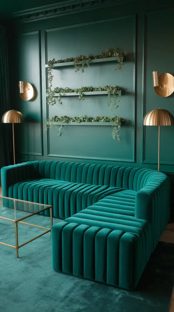 27 Dark Green Living Room Ideas That Are Simply Gorgeous