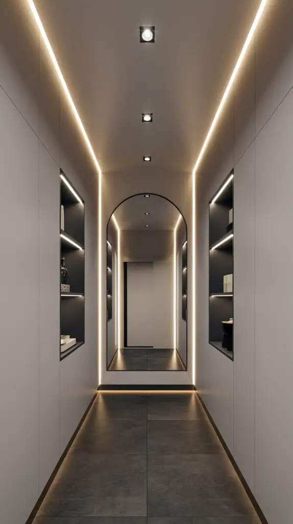 26 Stunning Ways To Make Narrow Hallways Feel Bigger And Brighter