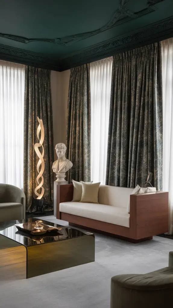 27 Dark Green Living Room Ideas That Are Simply Gorgeous