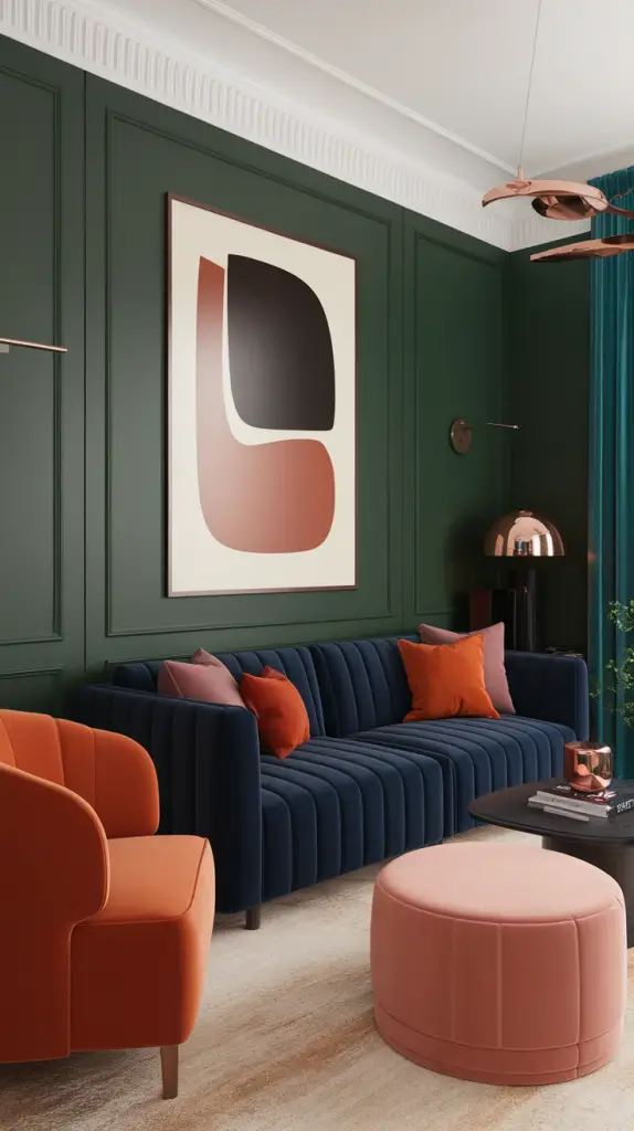 27 Dark Green Living Room Ideas That Are Simply Gorgeous