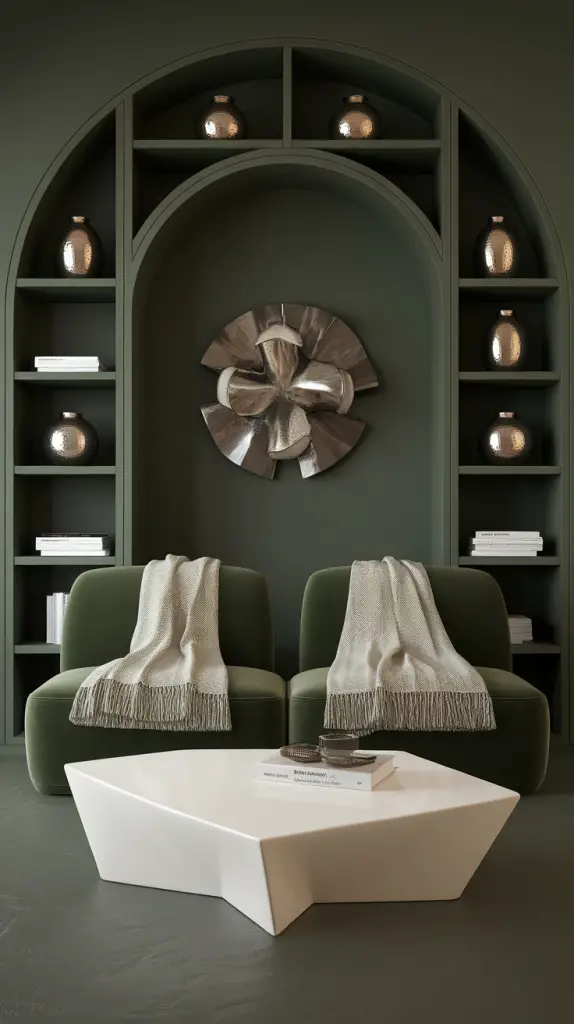 27 Dark Green Living Room Ideas That Are Simply Gorgeous