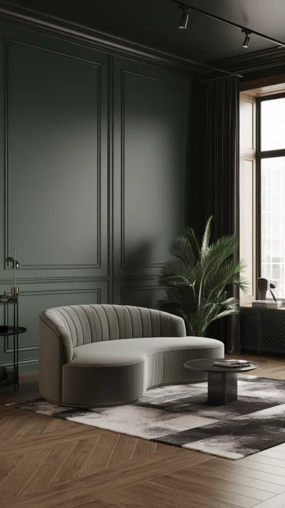 27 Dark Green Living Room Ideas That Are Simply Gorgeous
