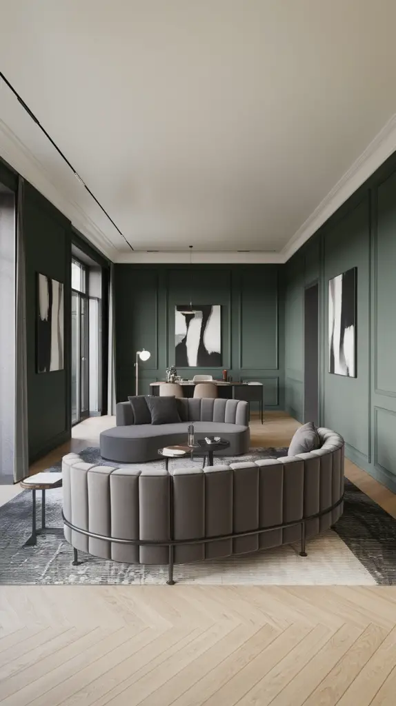 27 Dark Green Living Room Ideas That Are Simply Gorgeous