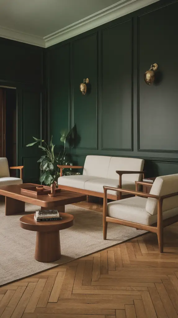 27 Dark Green Living Room Ideas That Are Simply Gorgeous