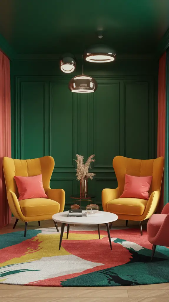 27 Dark Green Living Room Ideas That Are Simply Gorgeous