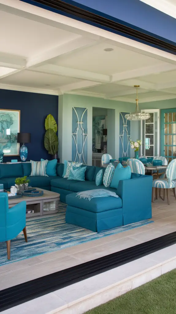 28 Blue And Green Living Room Ideas That Will Refresh Your Space