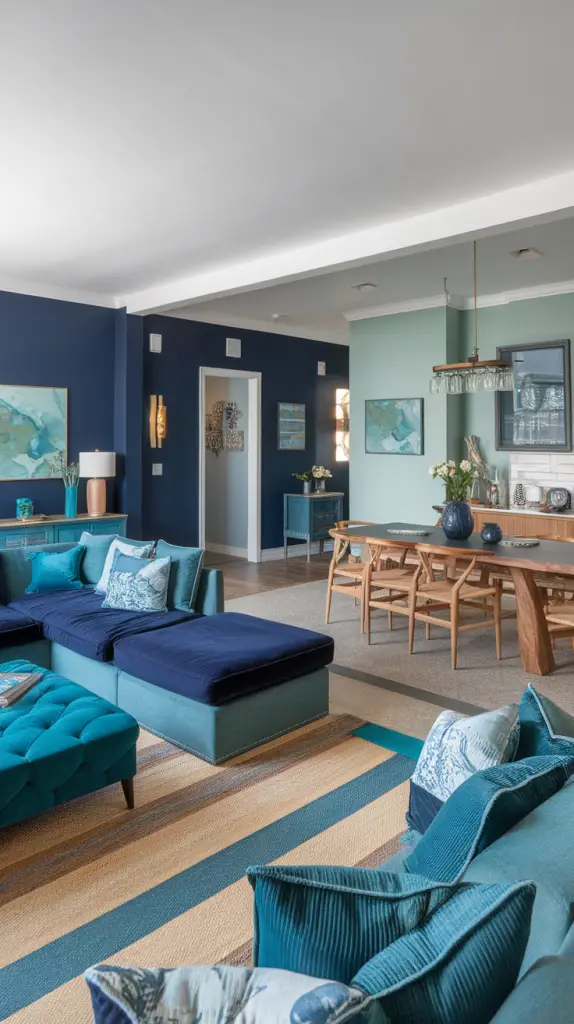 28 Blue And Green Living Room Ideas That Will Refresh Your Space