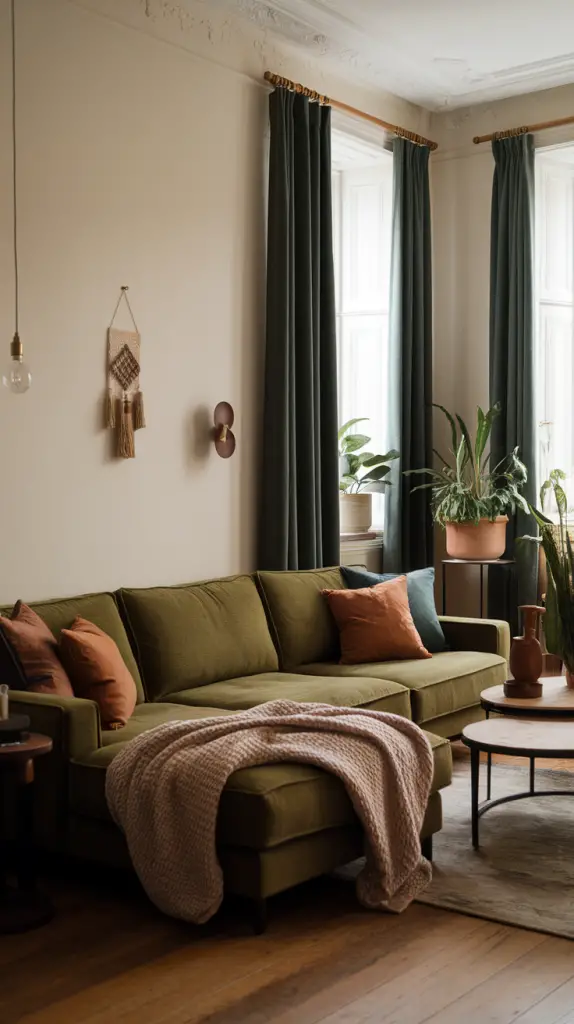 27 Dark Green Living Room Ideas That Are Simply Gorgeous