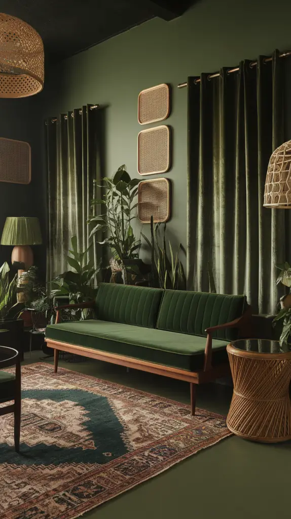 27 Dark Green Living Room Ideas That Are Simply Gorgeous