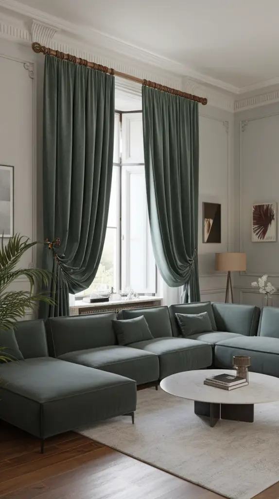 27 Dark Green Living Room Ideas That Are Simply Gorgeous