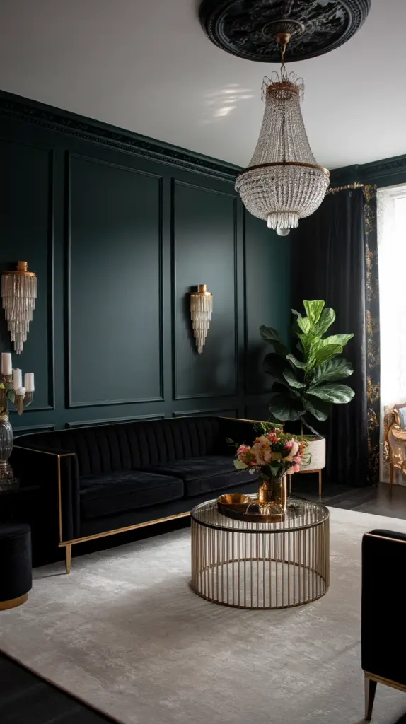 27 Dark Green Living Room Ideas That Are Simply Gorgeous