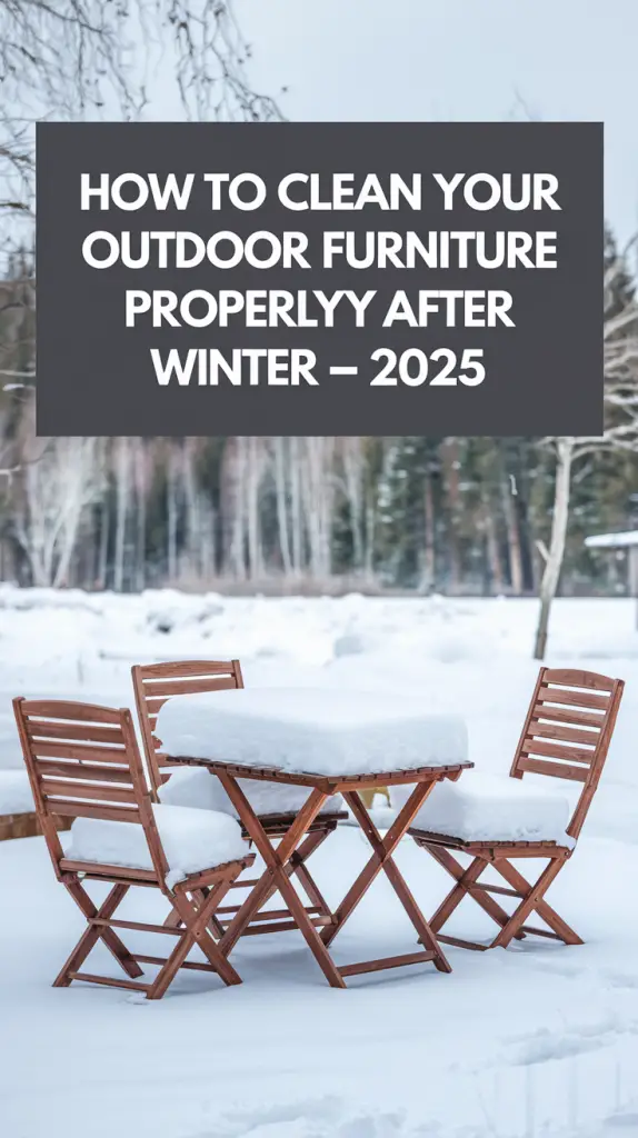 How to Clean Your Outdoor Furniture Properly After Winter – 2025 Guide