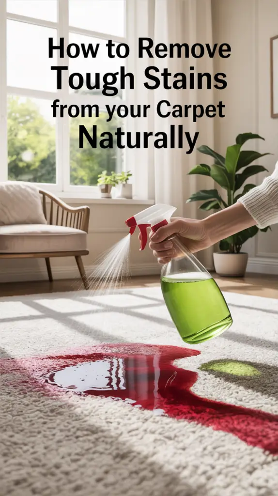 How to Remove Tough Stains from Your Carpet Naturally in 2025