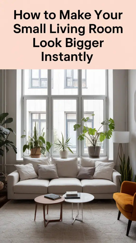 How to Make Your Small Living Room Look Bigger Instantly – Expert Tips for 2025
