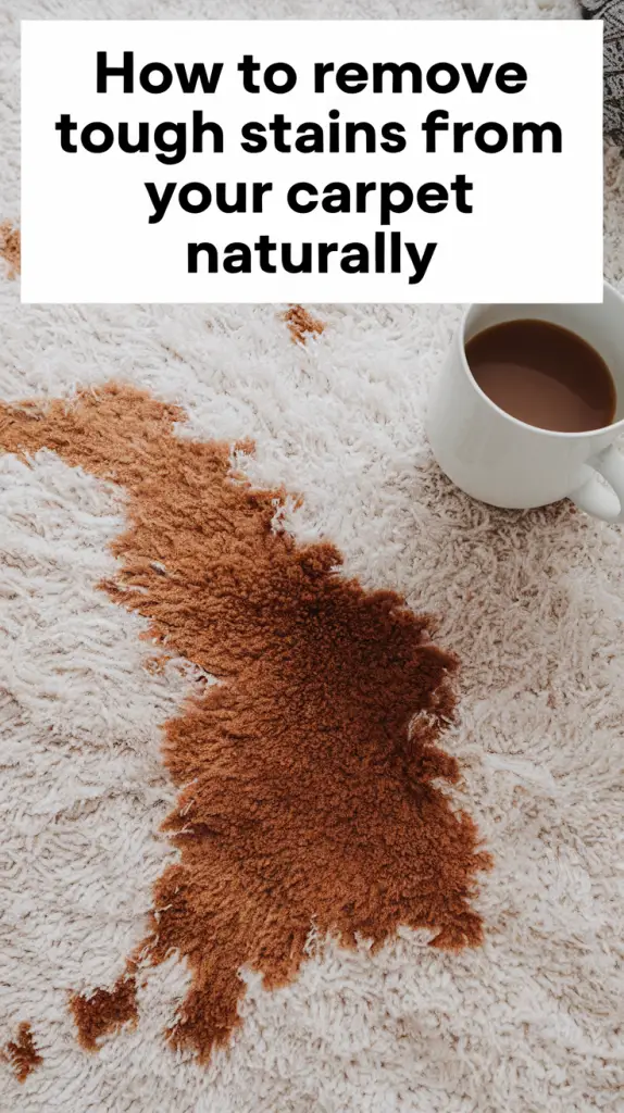 How to Remove Tough Stains from Your Carpet Naturally in 2025