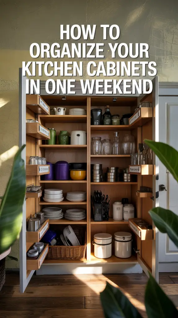 How to Organize Your Kitchen Cabinets in One Weekend – Step-by-Step Guide for 2025