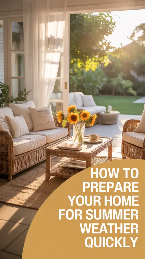 How to Prepare Your Home for Summer Weather Quickly — Without the Stress