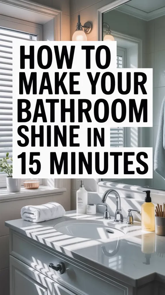 Make Your Bathroom Shine in 15 Minutes – My Real Routine
