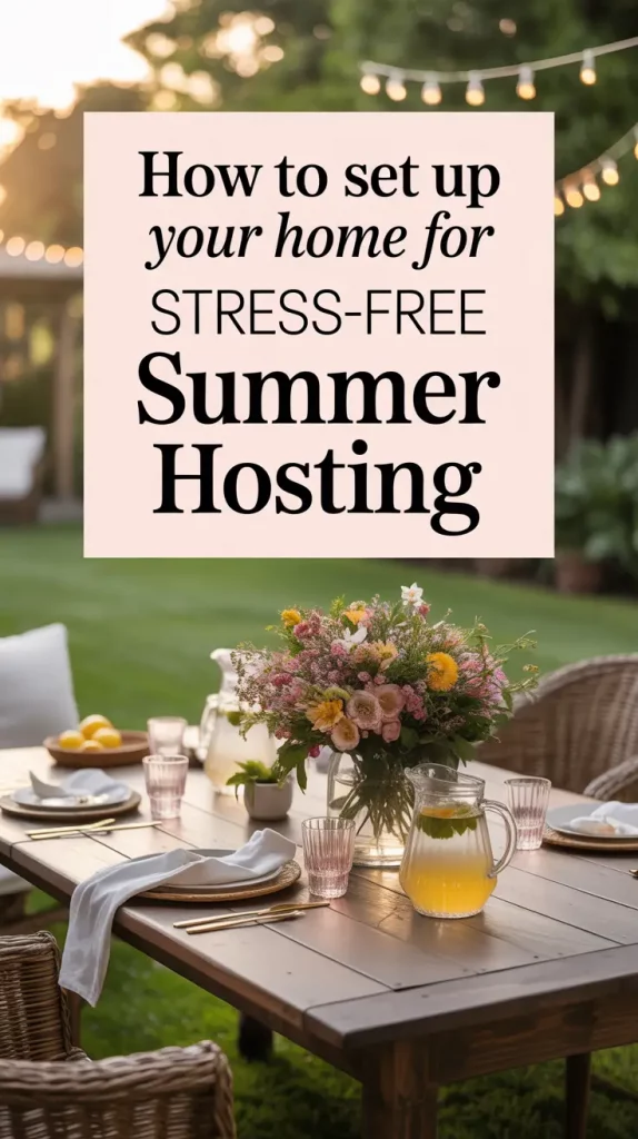 Stress-Free Summer Hosting: How I Set Up My Home in 2025