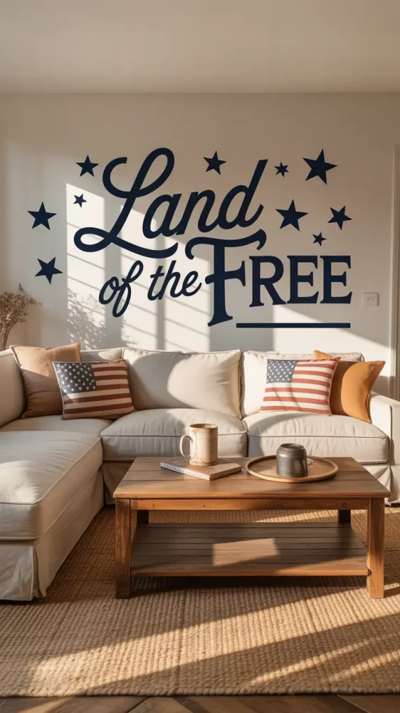 4th of July Americana Inspired Wall Decals for Stylish 2025 Celebrations