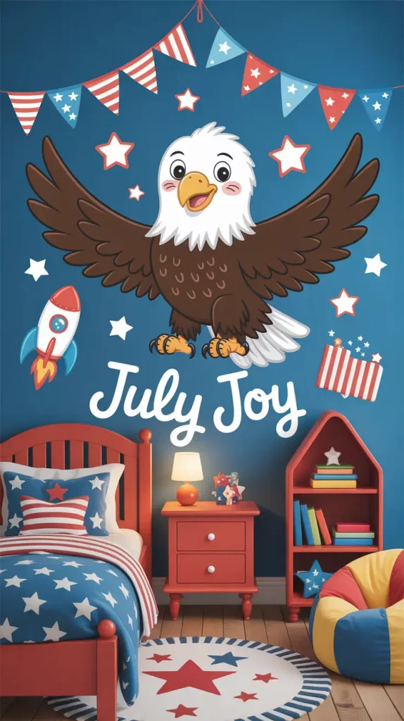 4th of July Americana Inspired Wall Decals for Stylish 2025 Celebrations