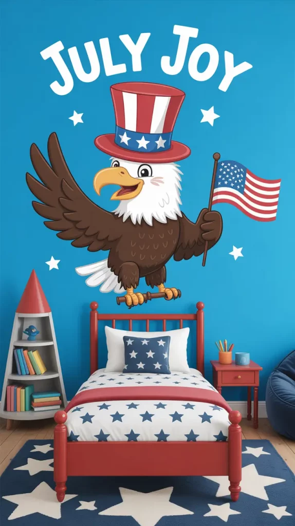 4th of July Americana Inspired Wall Decals for Stylish 2025 Celebrations