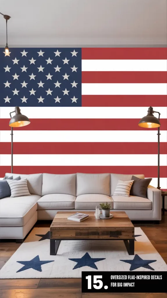 4th of July Americana Inspired Wall Decals for Stylish 2025 Celebrations