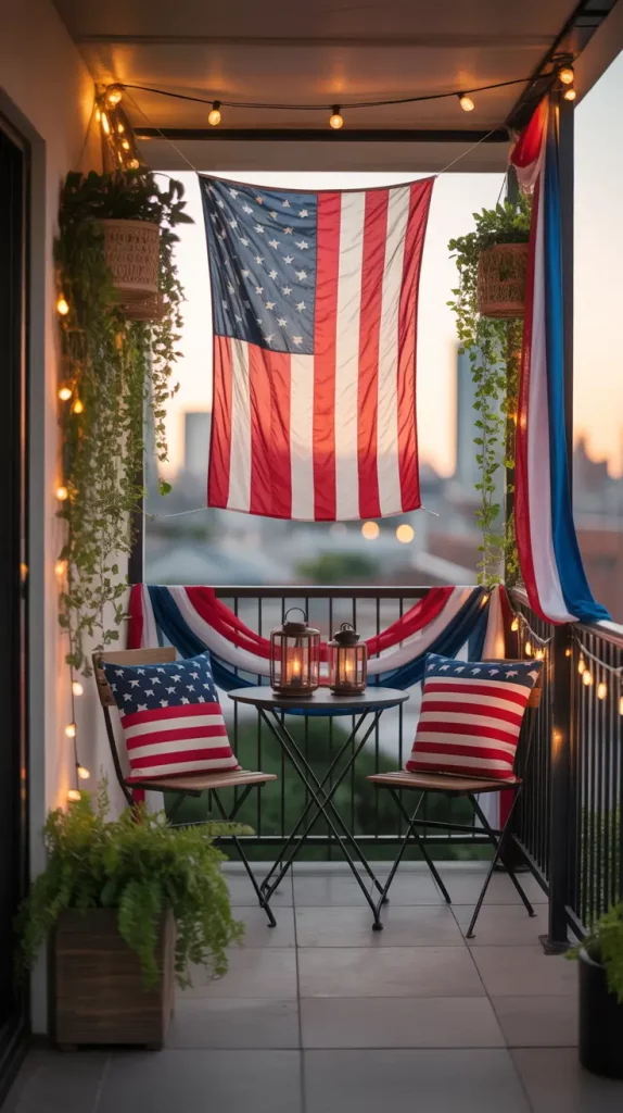 4th of July House with an American Flag — Bright Decor and Cozy Ideas