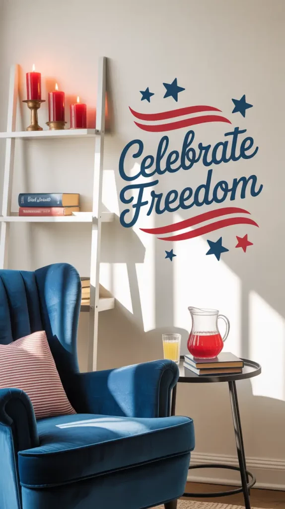 4th of July Americana Inspired Wall Decals for Stylish 2025 Celebrations