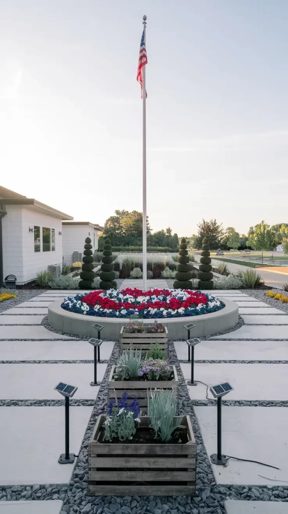 4th of July House with an American Flag — Bright Decor and Cozy Ideas